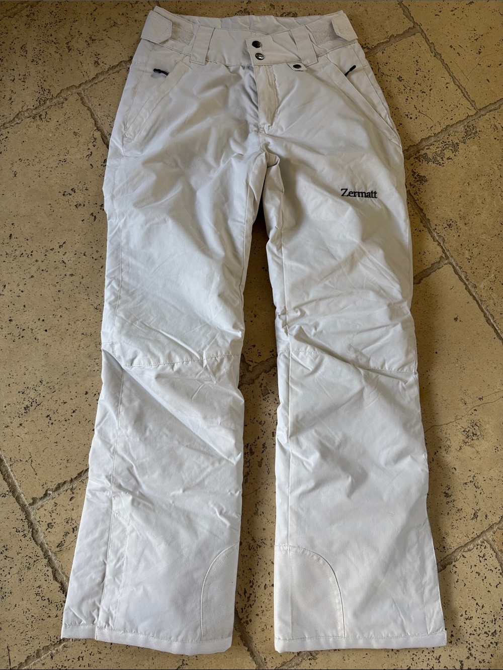 Zermatt White Women's Ski Snow Pants